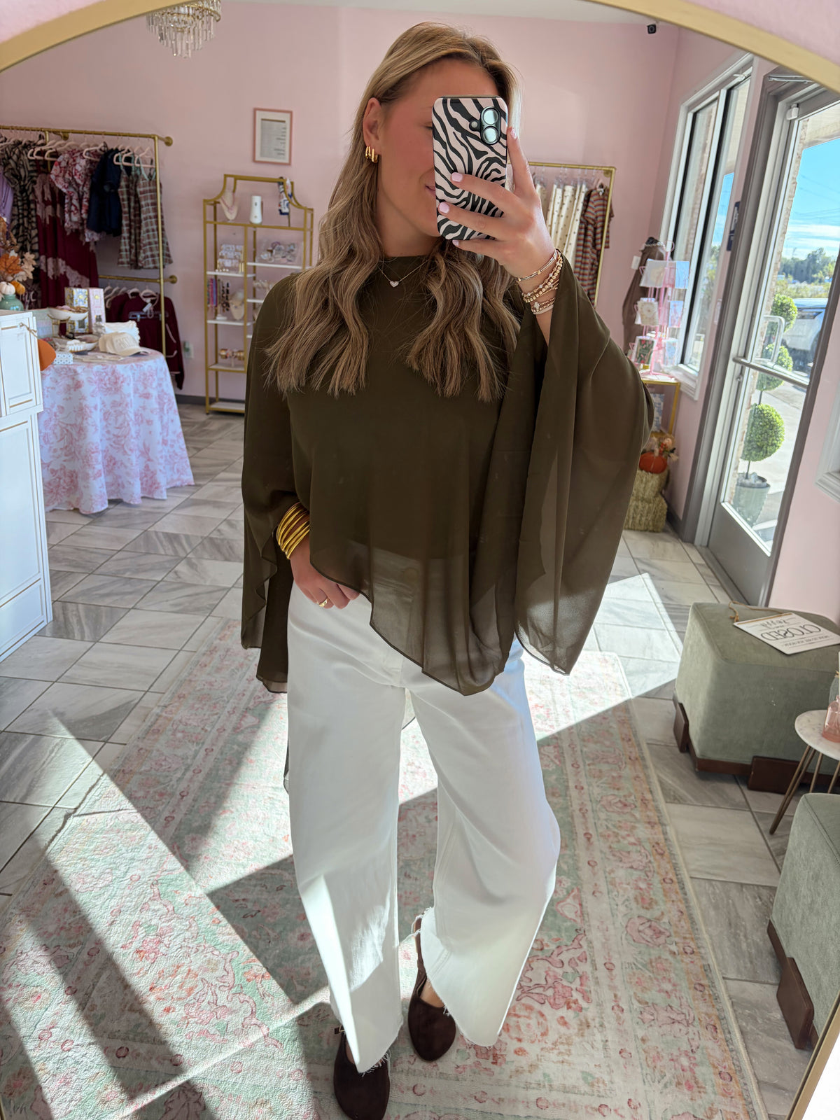 Hunter Green Blouse