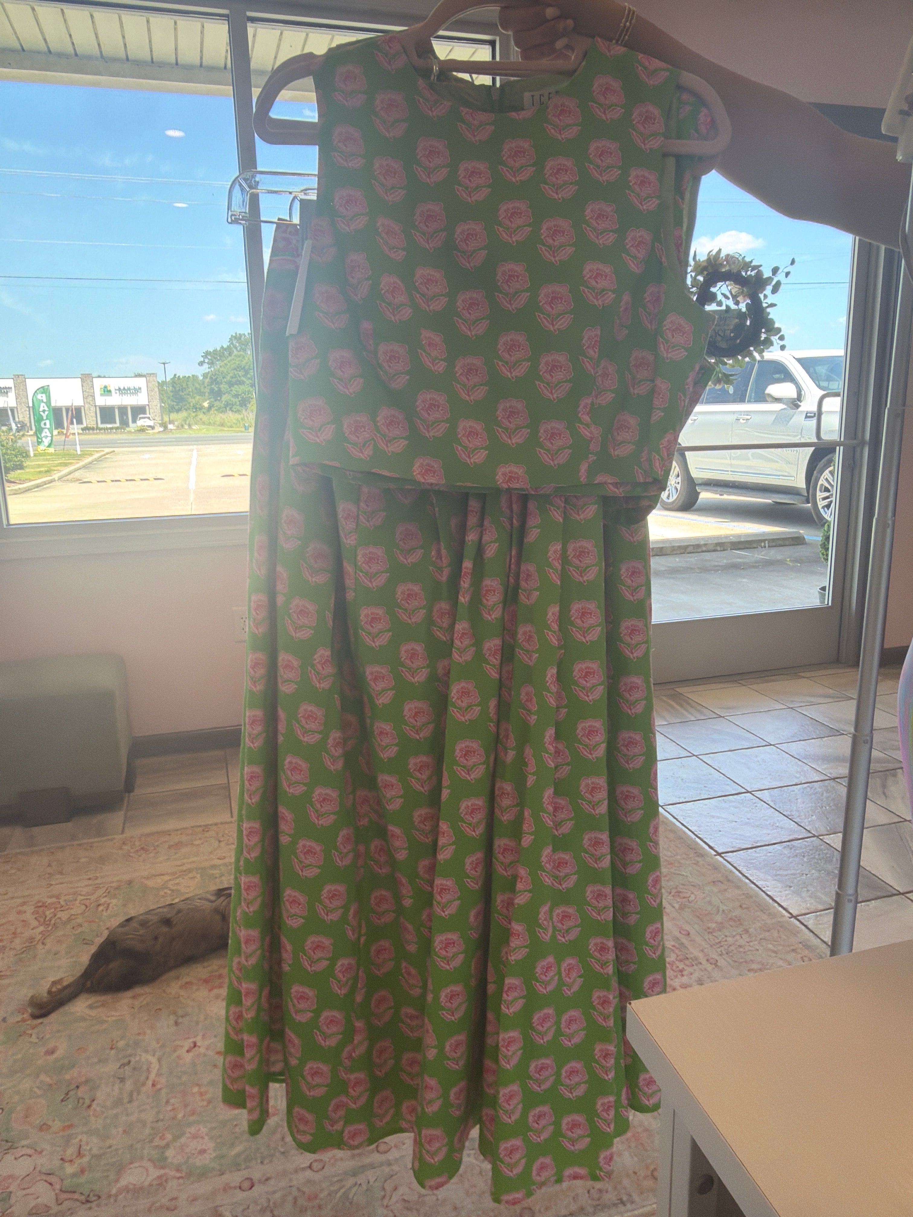 Geen/Pink Set