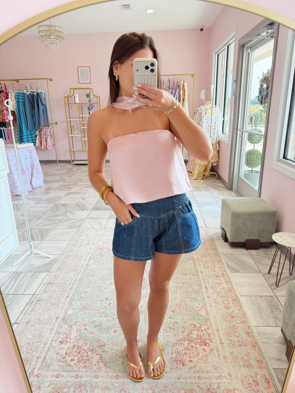 Dark Denim Shorts