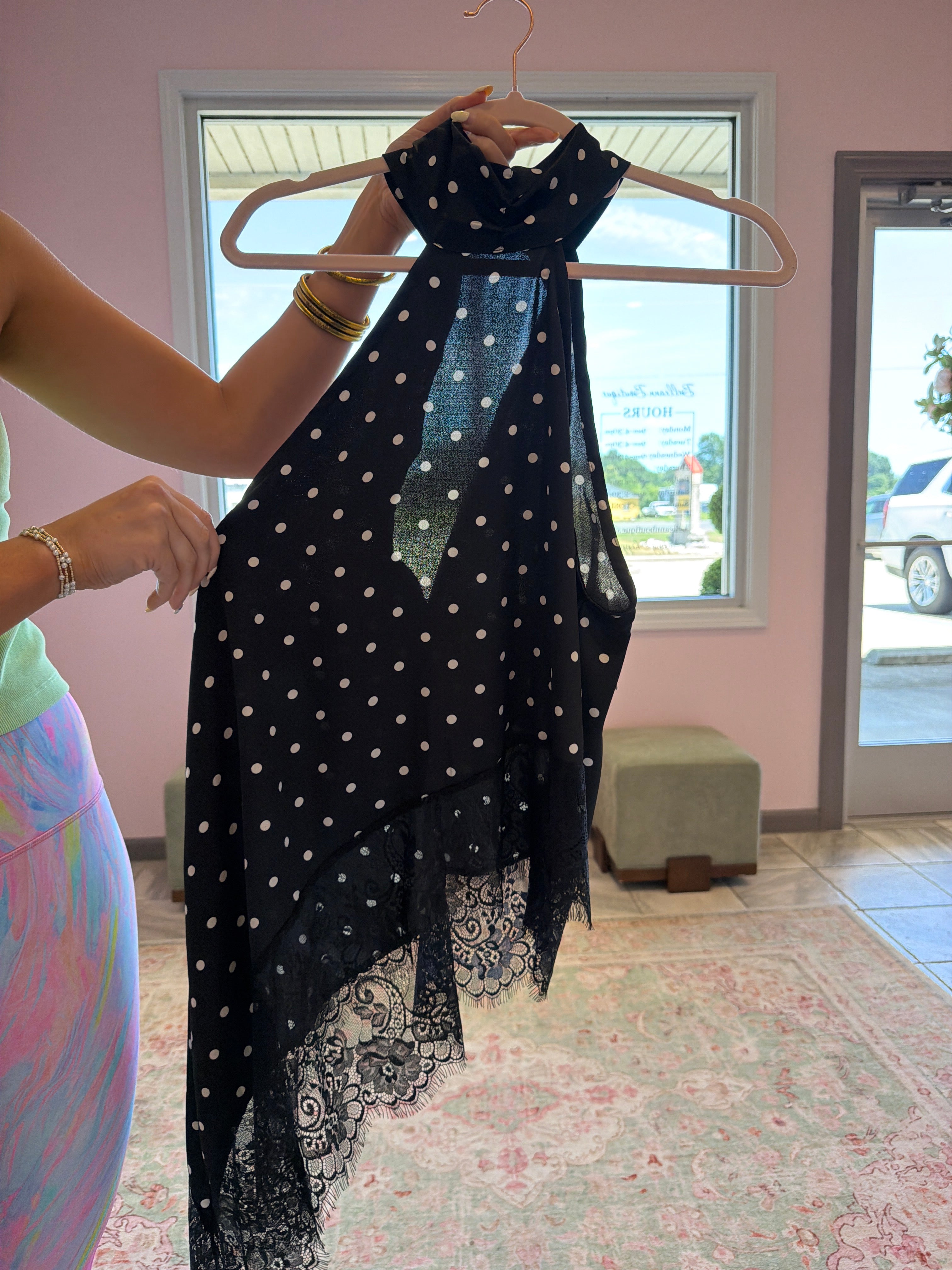 Polka Dot Halter Top