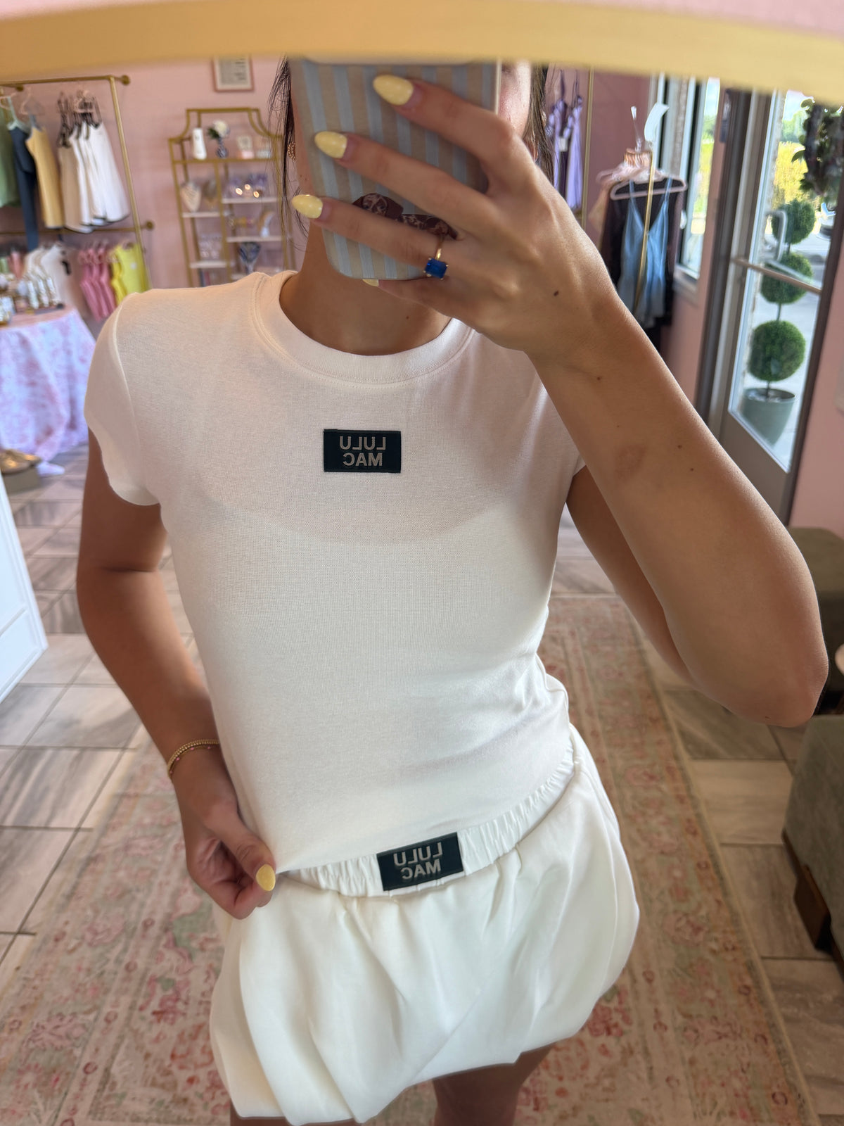 LuluMac White Babydoll Top