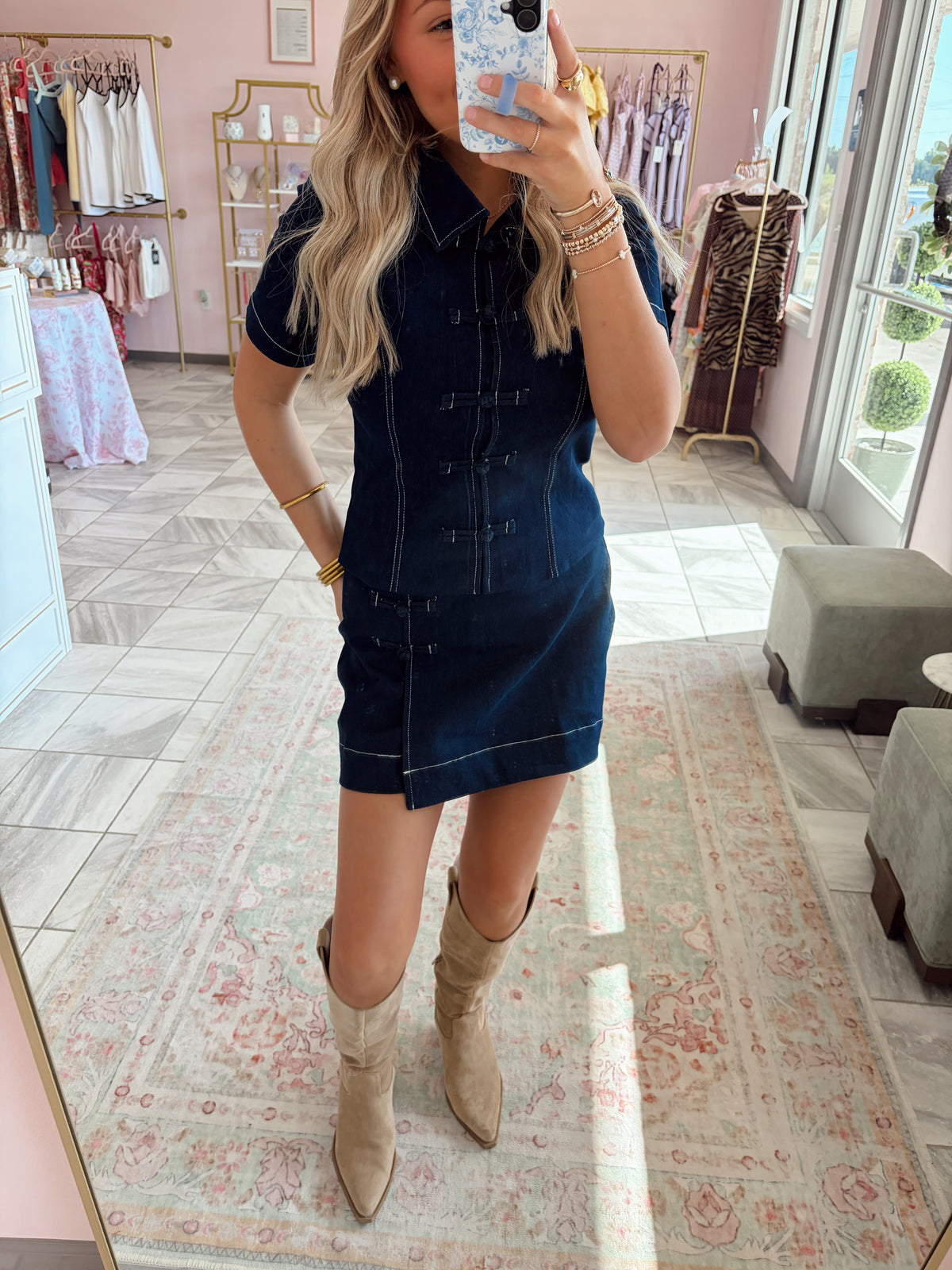 Blue Belle Denim Set