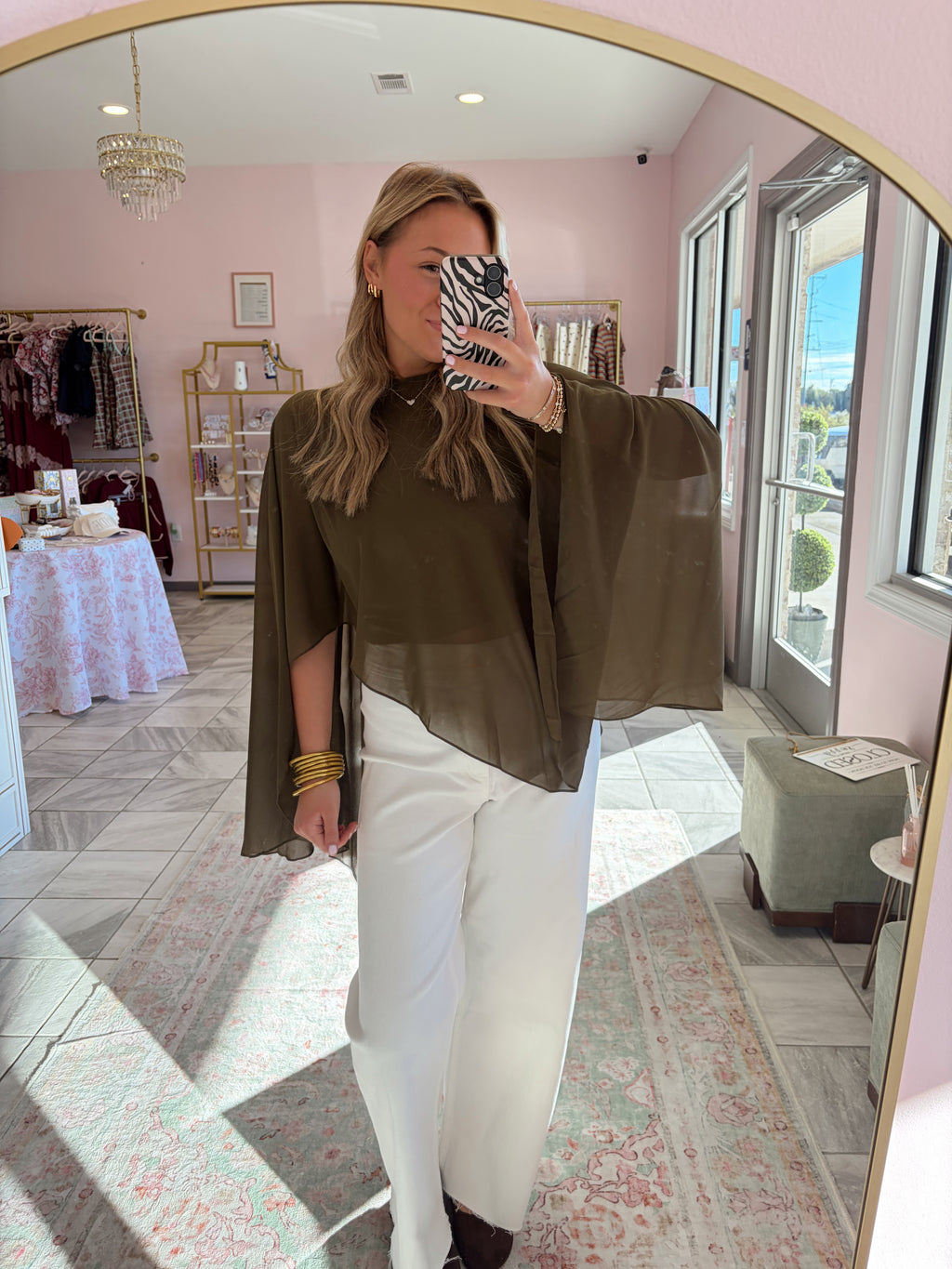 Hunter Green Blouse