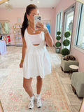 Gingham Athletic Romper (Pink)
