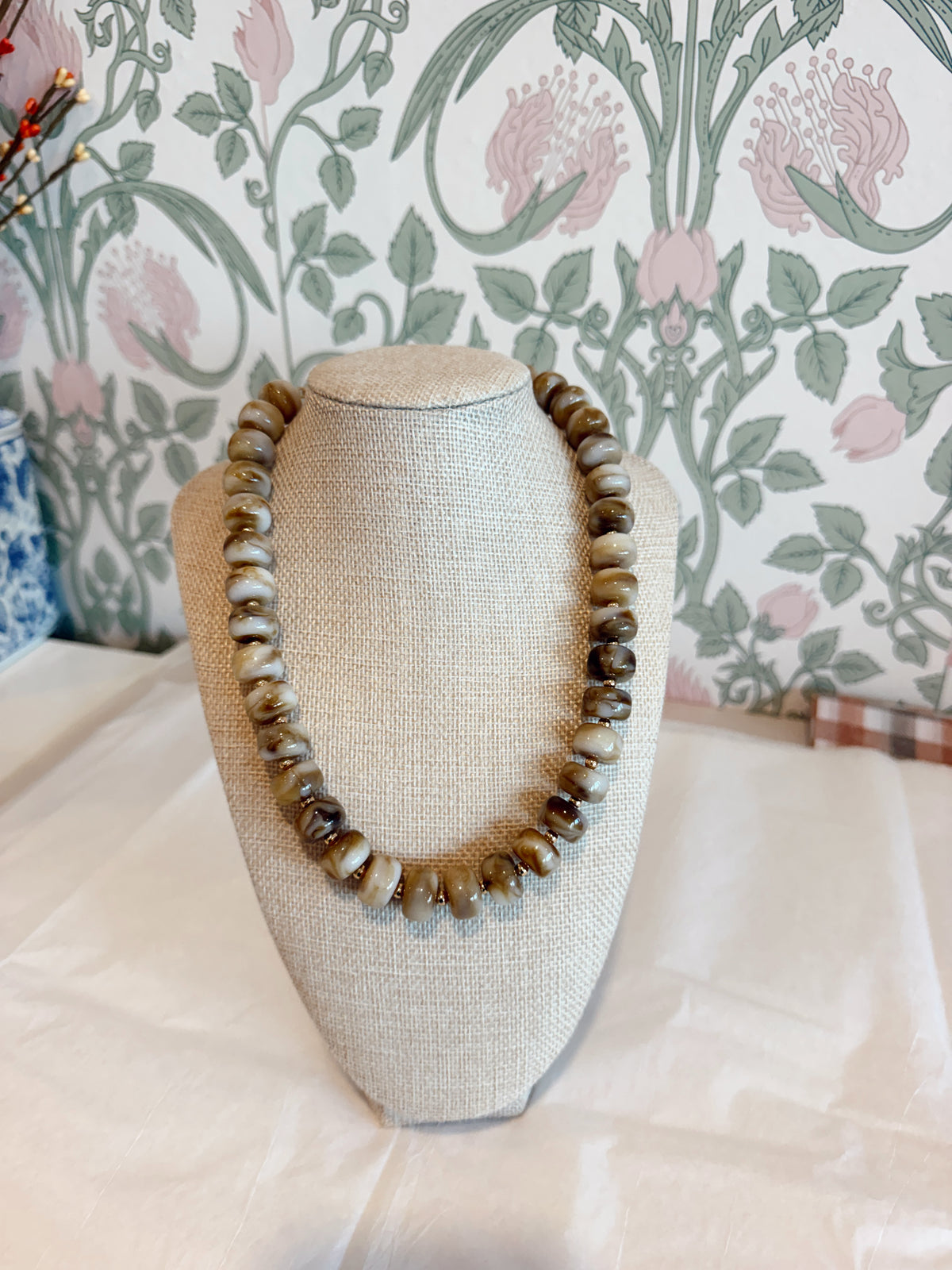 Brown Beaded Necklace