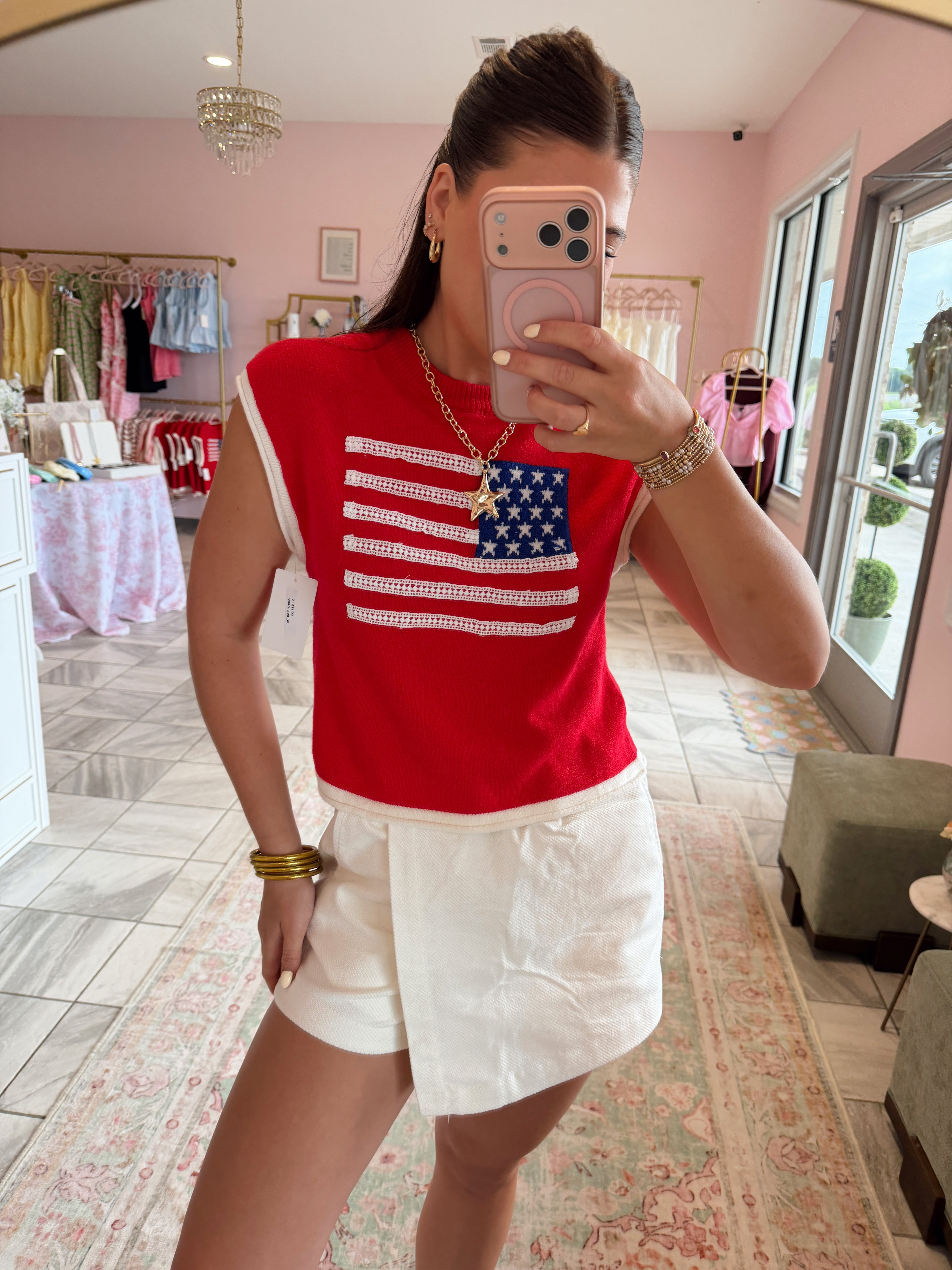 Beige Mini Skort