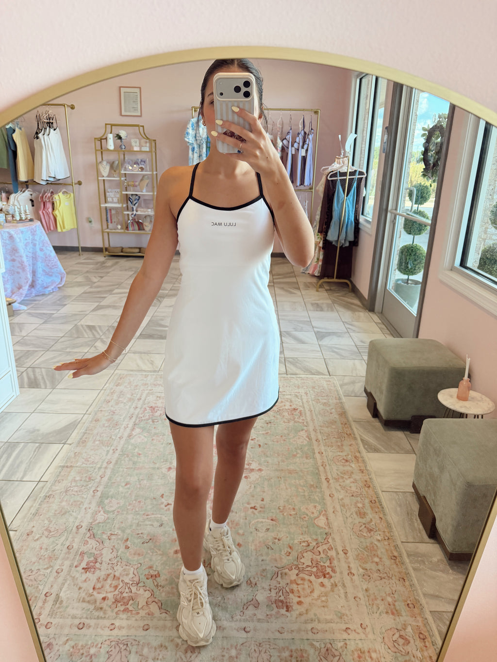 LuluMac White and Black Athletic Dress