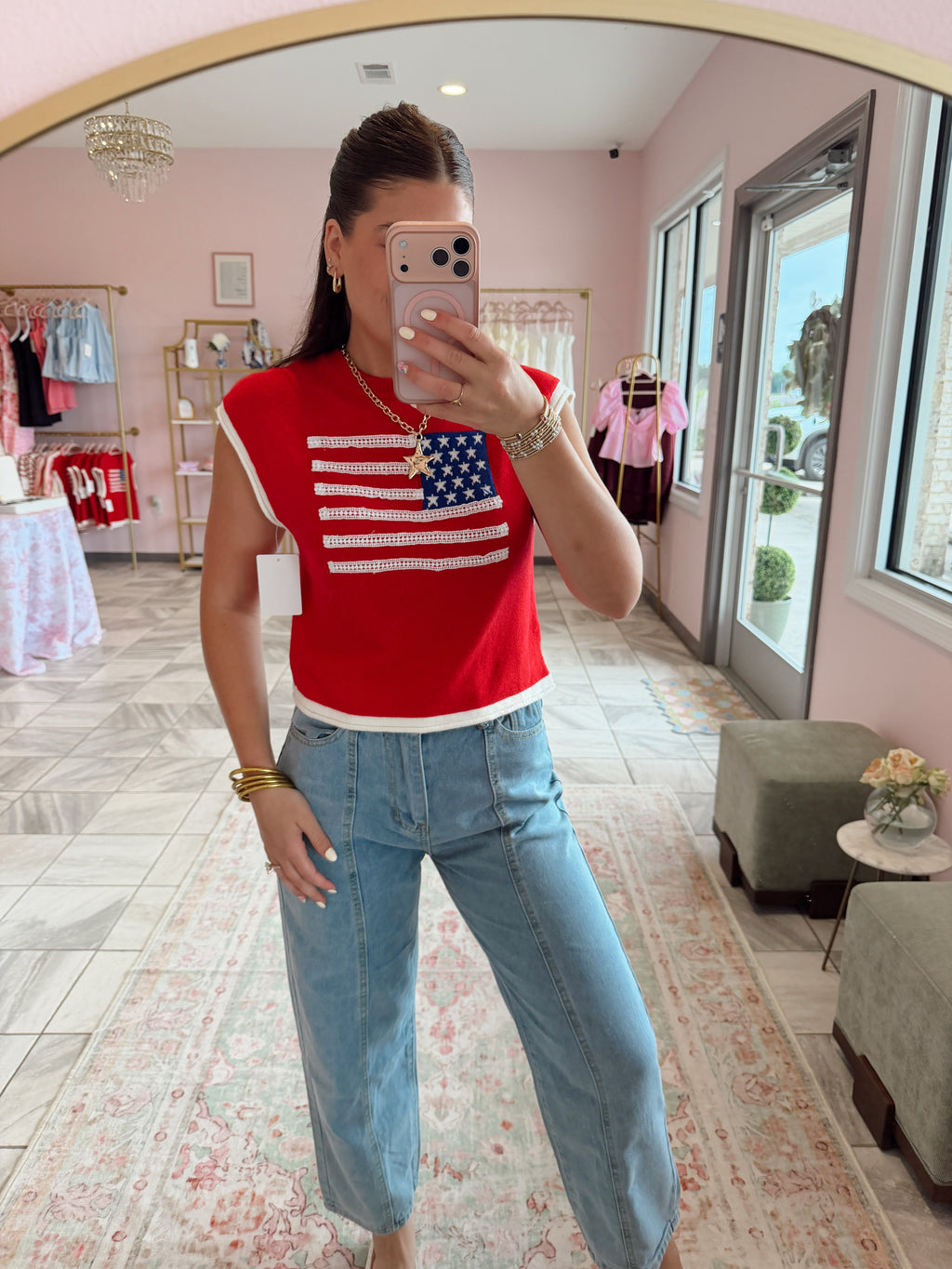 American Knitted Top