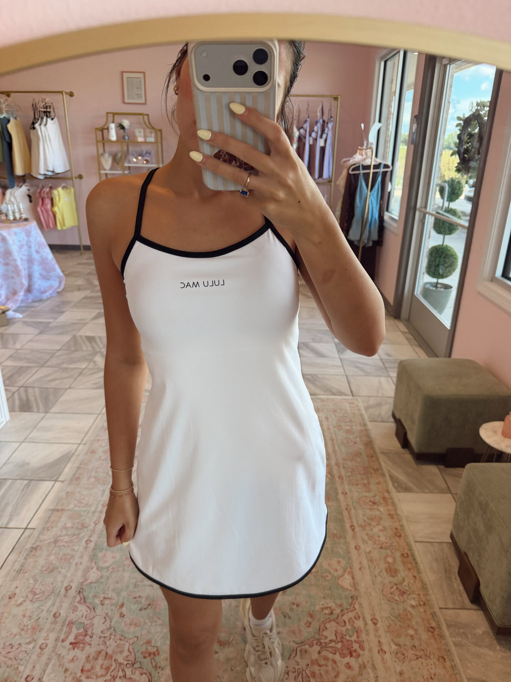 LuluMac White and Black Athletic Dress