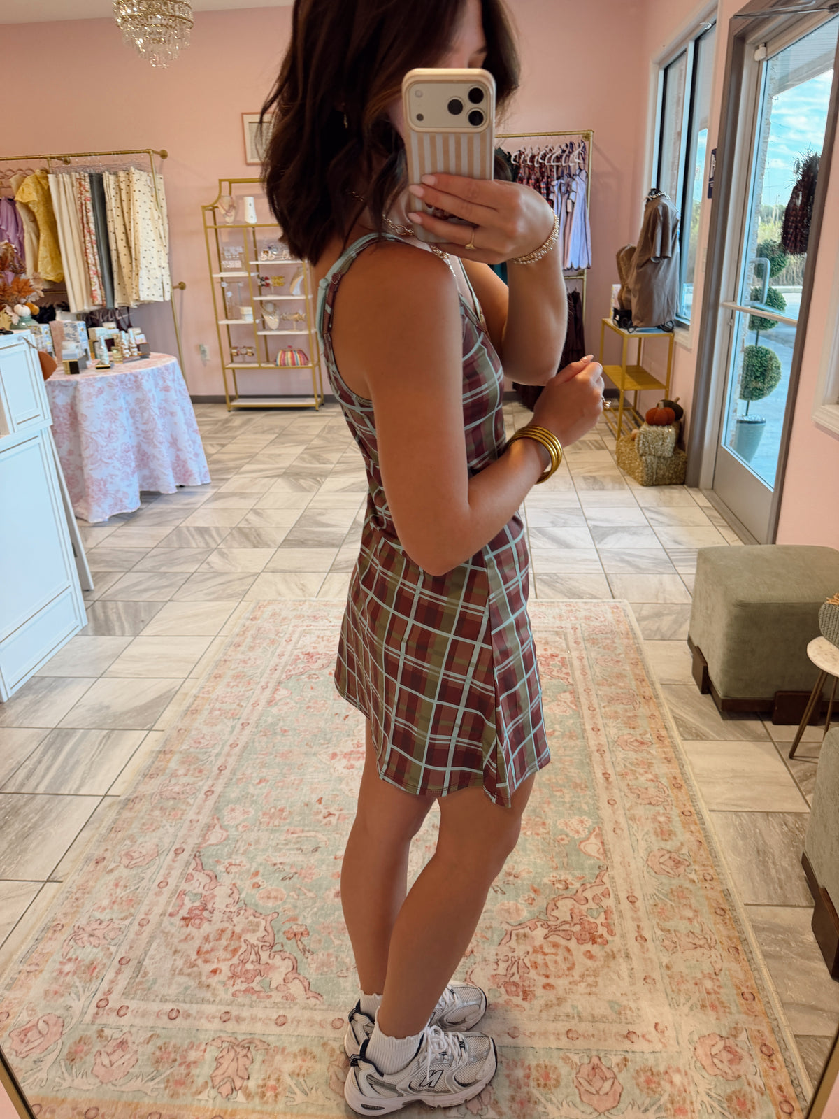 Autumn Plaid Athletic Dress