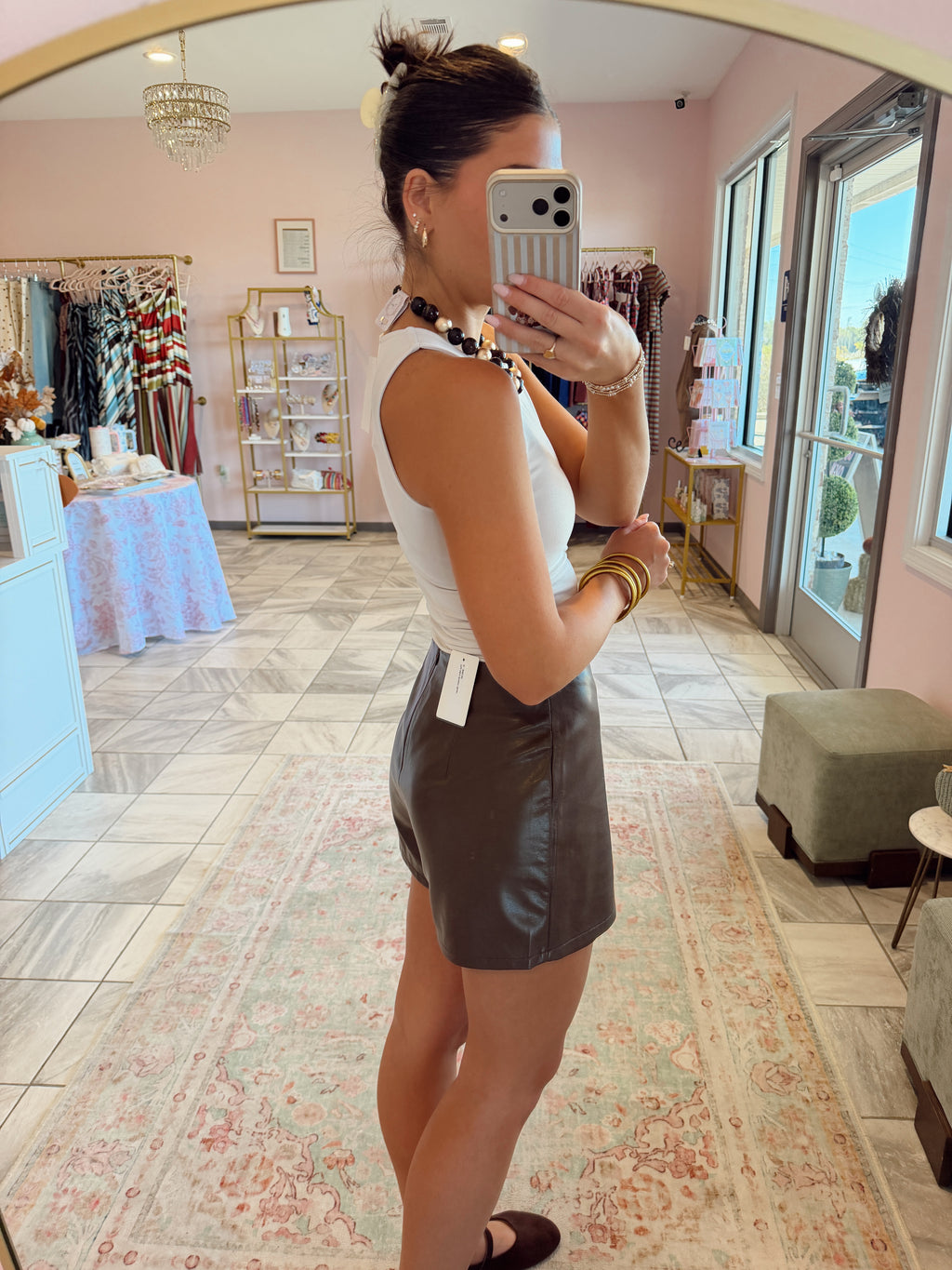 The Mini Brown Skort