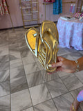 Gold Flip Flops
