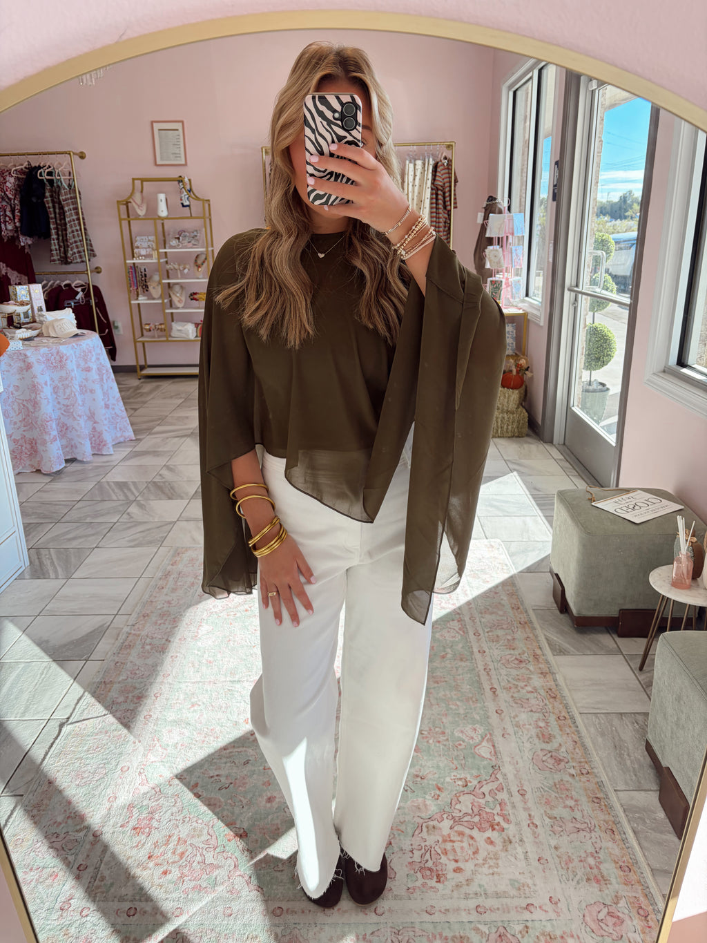 Hunter Green Blouse