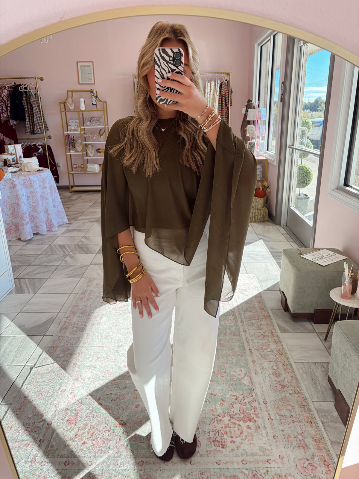 Hunter Green Blouse