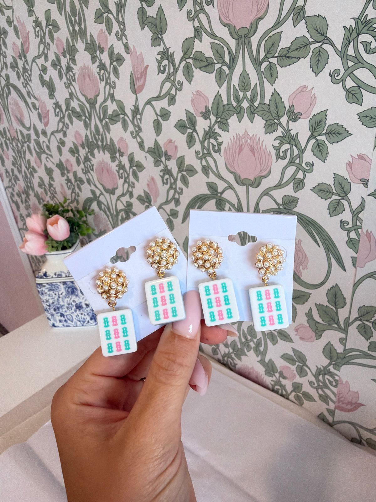 Mahjong Earrings