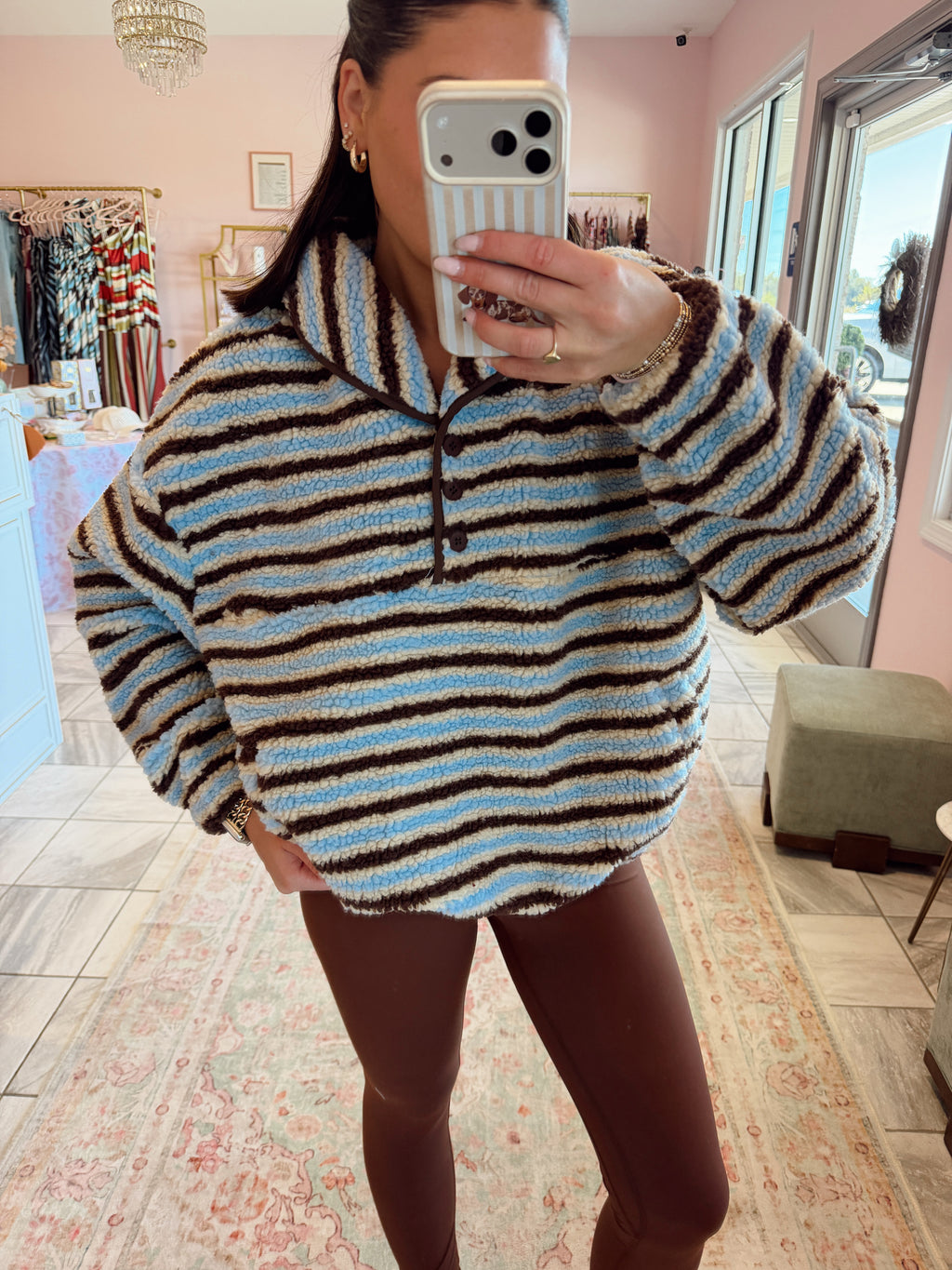 Sunday Stripes Sherpa