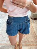 Dark Denim Shorts