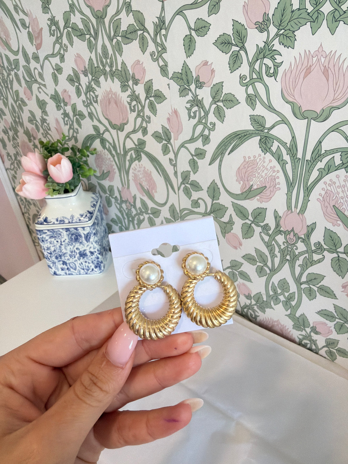 Ring Pearl Earring
