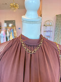 Gold Heart Chain Link Necklace
