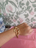 Large Cross Cuff Bracelet