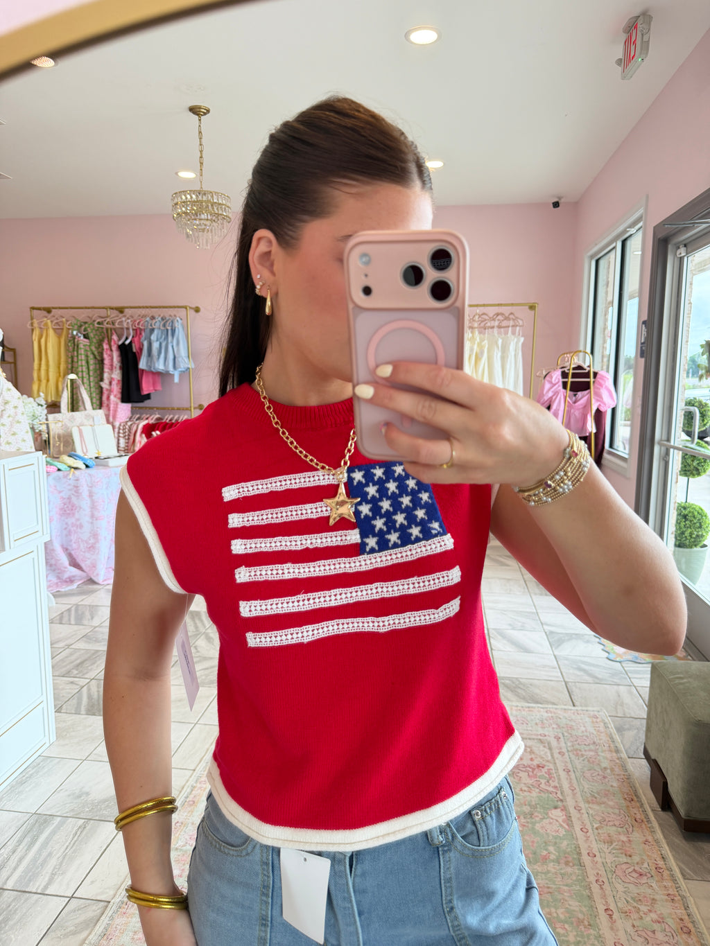 American Knitted Top