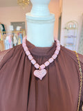 Chunky Pink Heart Pendant