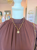 Mini Cross Beaded Necklace