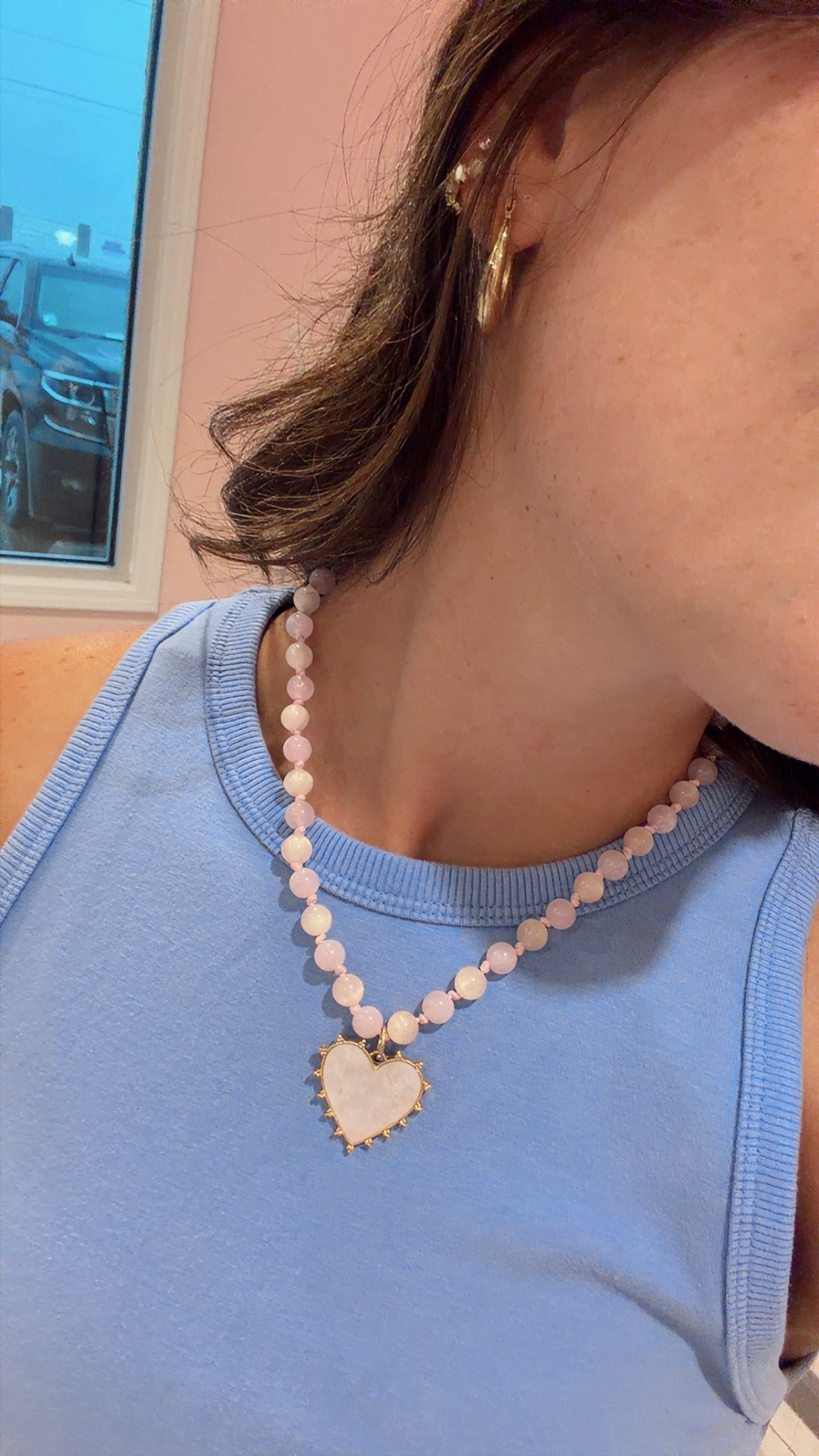 Pink Heart Necklace