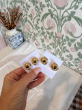 Gold Knot Stud Earrings