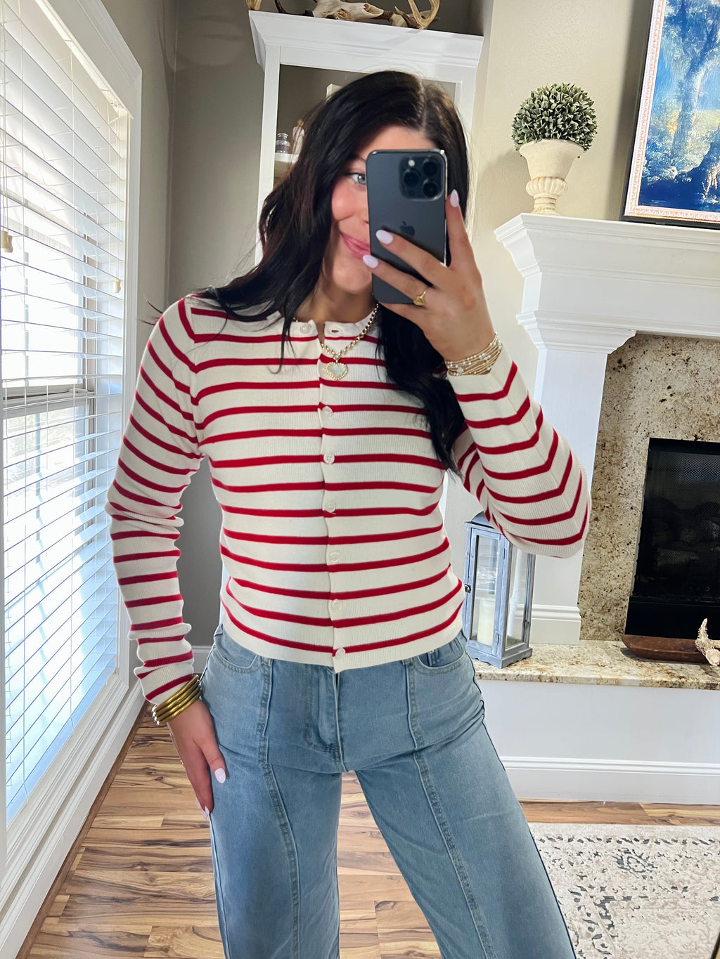 The Button Down Sweater
