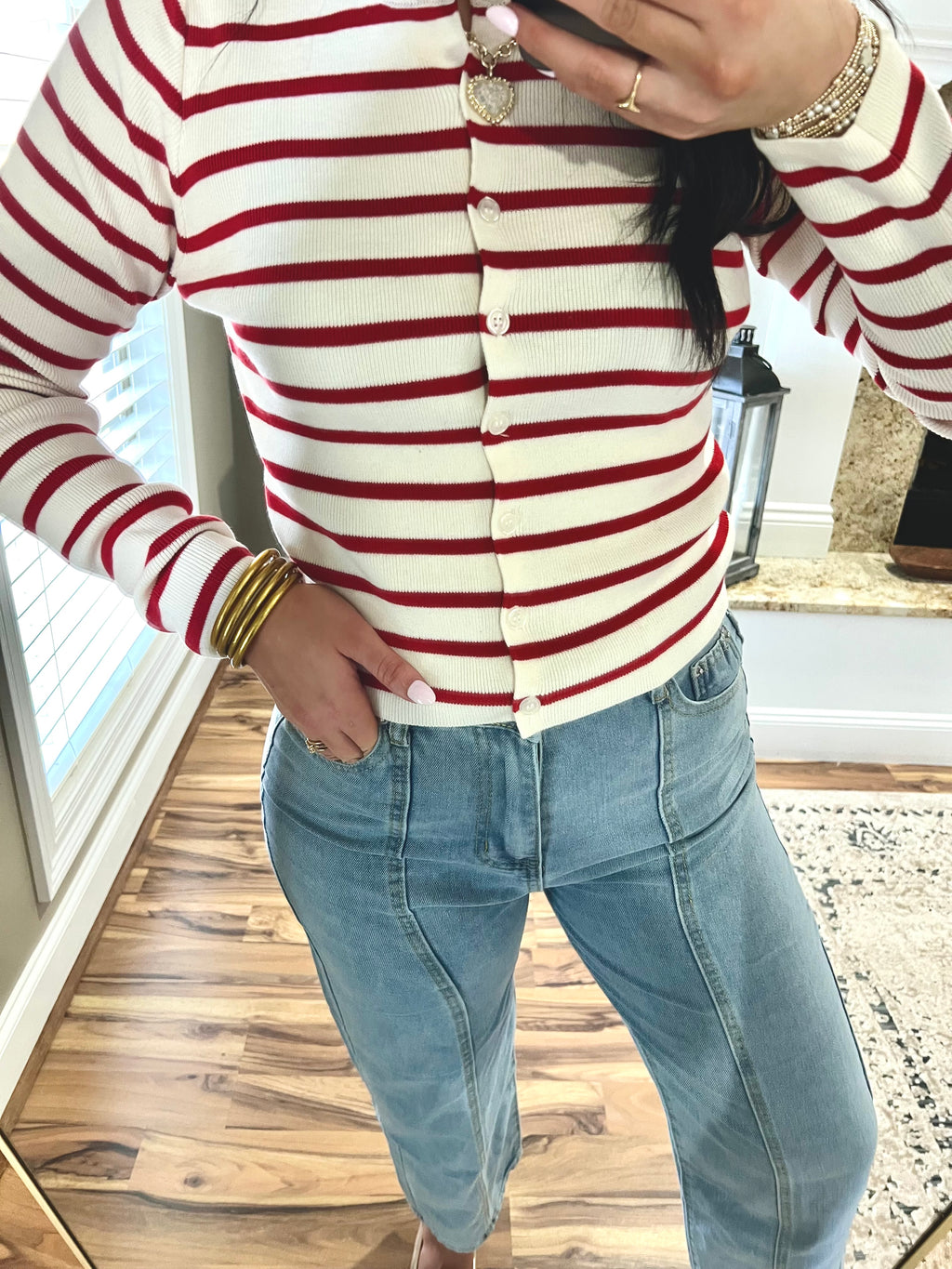 The Button Down Sweater
