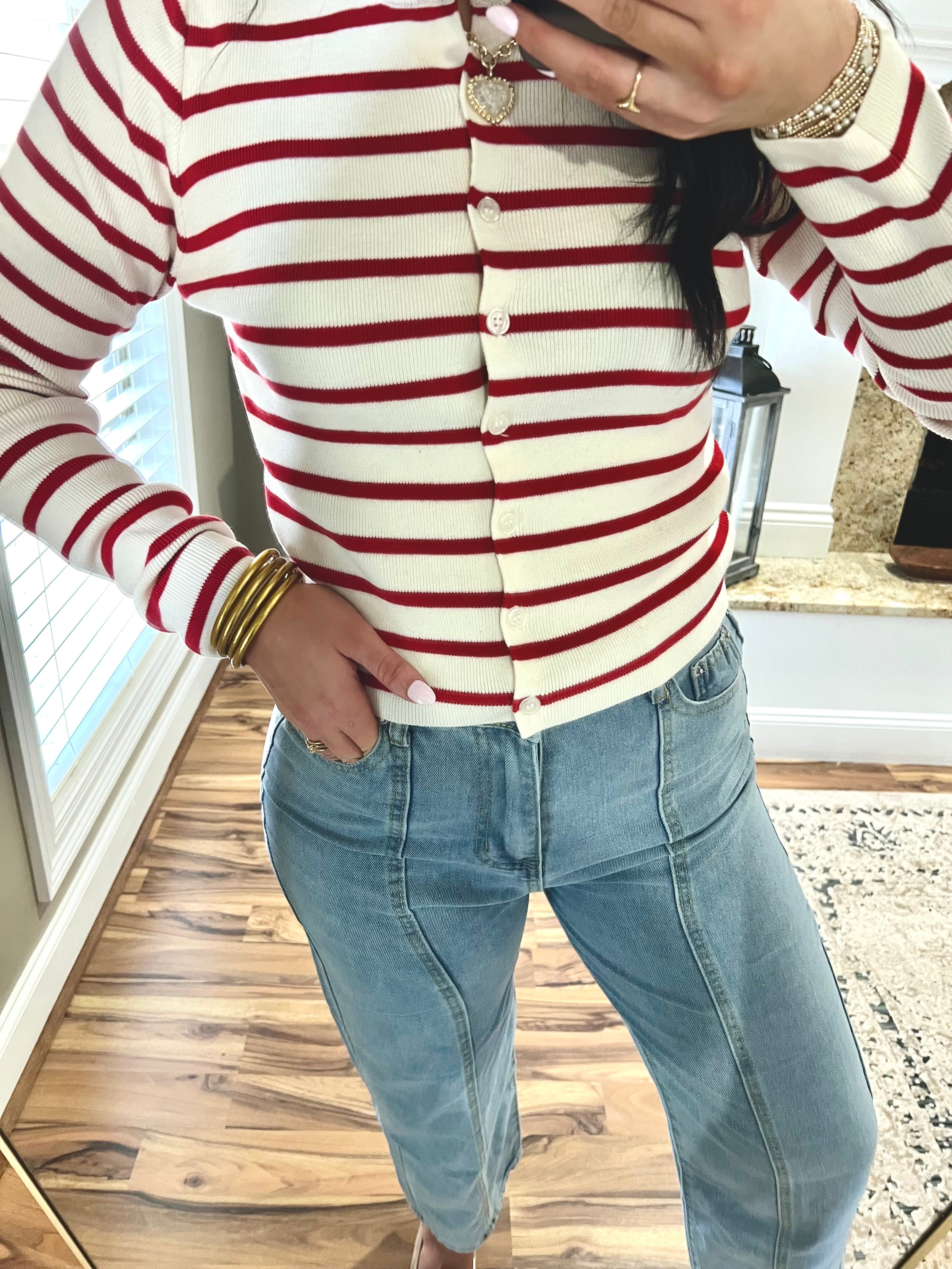 The Button Down Sweater