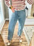 Light Denim Barrel Jeans