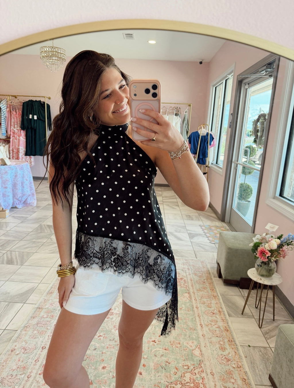Polka Dot Halter Top