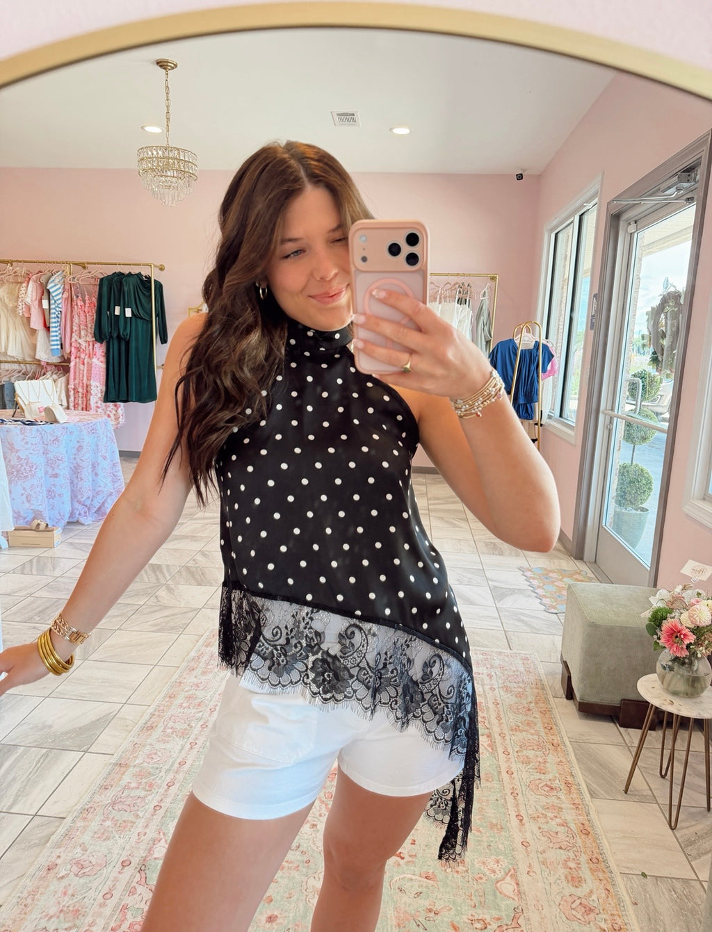 Polka Dot Halter Top