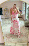 Pink Petals Maxi Dress